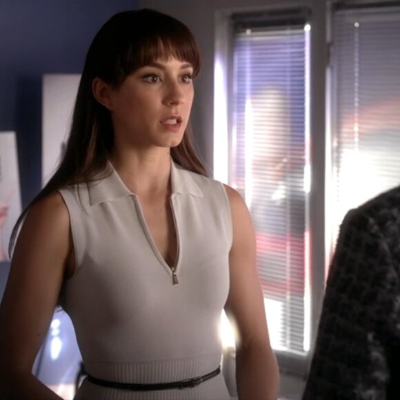 Jason Wu Thuya Knit Polo Dress With Flounce Hem ASO Spencer Hastings - Picture 11 of 12